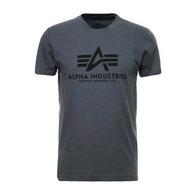 Bild av Alpha Industries Tshirt med print grey/black, Storlek: Small, Grey/black