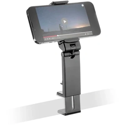 Bild av cellularline Travel Holder Kompakt smartphone hållare för resor Tångkrok Utrustad med dubbel fog 360 rotation Svart