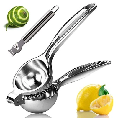 Bild av Monkkino Citronpress, citronpress juicer, citrusjuice, handhållen, metall citron handpress, limepress barverktyg, manuell citruspress med rostfritt stål