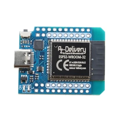 Bild av AZDelivery 1 x ESP32 D1 Mini NodeMCU ESP 32 wifi modul Bluetooth internetutvecklingskort med USB C port, kompatibel Arduino och Wemos e bok