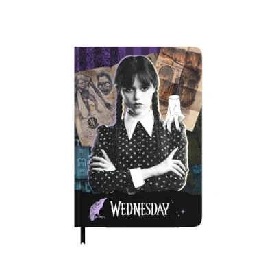 Bild av Grupo Erik Wednesday Premium A5 Notebook Bullet Journal Notebooks Notepads Notepad Addams Gifts Cool