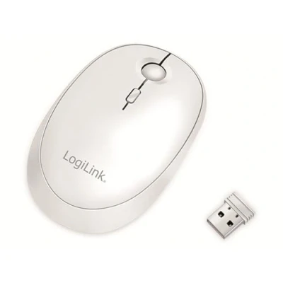 Bild av LogiLink Wireless &amp; Bluetooth dual Mouse 2.4 GHz 800/1200/1600 dpi white Optic Vit