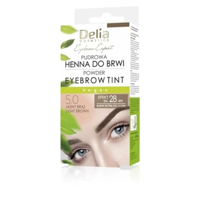 Bild av Delia Cosmetics Pulverfärgad ljusbrun ögonbrynsfärg hållbarhet upp till 4 veckor betonar, förtjockar, mörknar och gör ögonbrynen komplett set
