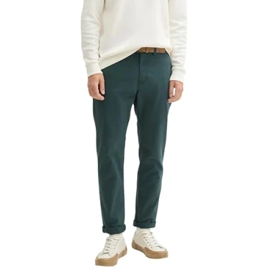 Bild av TOM TAILOR Denim herr smala chinos byxor, 10362 Mörkgrön, 30W x 36L