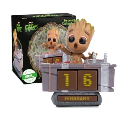 Bild av Grupo Erik Marvel Groot Perpetual Calendar Flip Calendars Desk Figure Gifts Cool