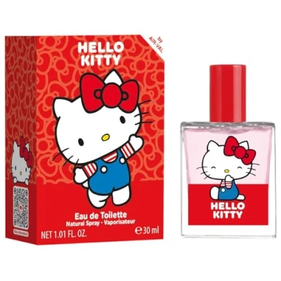 Bild av Hello Kitty parfym för barn: Eau de Toilette i en vacker glasflaska och motiv, gåva till flickor (30 ml)