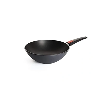 Bild av Woll Diamond Lite gjutet wok, diameter, hög med avtagbart handtag.