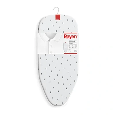 Bild av Rayen Bordsstrykbräda kompakt hopfällbar design med metallnät hängande tryck mått: 73,5 x 31,5 cm