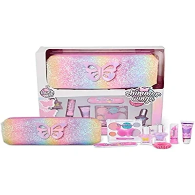 Bild av SHIMMER WINGS PENCIL CASE &amp; BEAUTY SET LOTE 8 pz