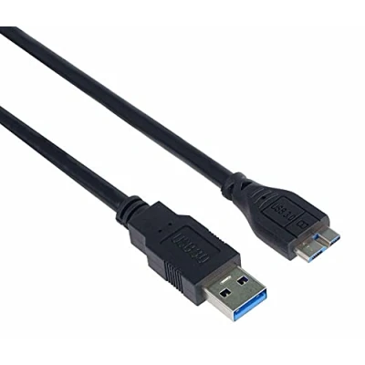 Bild av PremiumCord USB 3.0 till mikro typ B anslutningskabel 0,5 m, datakabel SuperSpeed upp 5 Gbit/s, A kontakt kontakt, färg svart, längd m