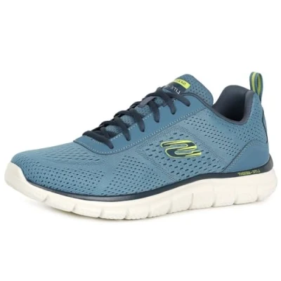 Bild av Skechers Herr Track LESHUR sneakers, Slate Mesh/syntetisk, 8.5 UK, Skiffernät syntetisk, 42.5 EU
