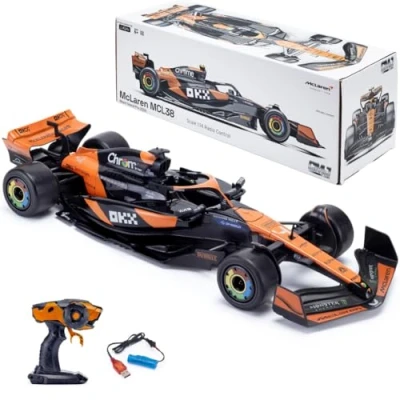Bild av McLaren F1 Fjärrstyrd RC bil MCL36 (skala 1:14) 2,4 GHz fjärrkontroll Officiellt licensierad racerbilsmodell Förare: Lando Norris &amp; Oscar Piastri Formel 1 Drive to Survive