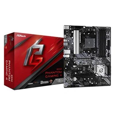 Bild av Asrock B550 Phantom Gaming 4 moderkort, stöder tredje generationen AMD4 Ryzen, PCIe 4.3