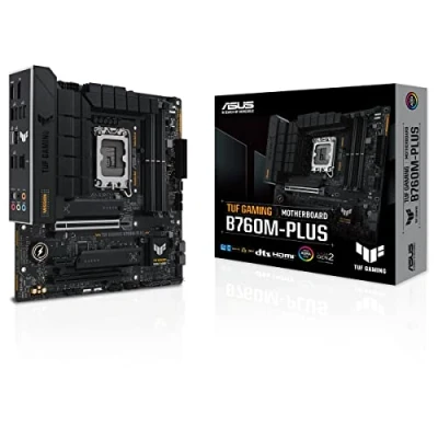 Bild av Asus TUF GAMING B760M PLUS, Intel B760, 1700, Micro ATX, 4 DDR5, HDMI, DP, 2.5G LAN, PCIe5, 2x M.2
