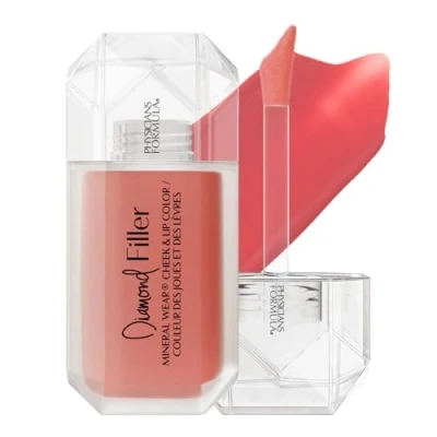 Bild av Physicians Formula, Mineral Wear Diamond Filler Cheek and Lip Color, Läpp och Kindfärg Serum till Kräm, Multianvändning plumpingformel, Berikad med Vitamin E, Brilliant Peach