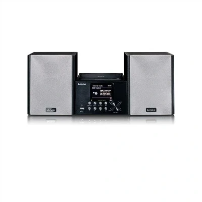 Bild av Lenco MC 250, Hemmaljud minisystem, Svart, 1 däck, 24 W, DAB+, FM, TFT