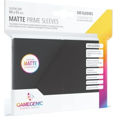 Bild av Gamegenic GGS11030ML Matte Prime Sleeves (100 Pack), Black
