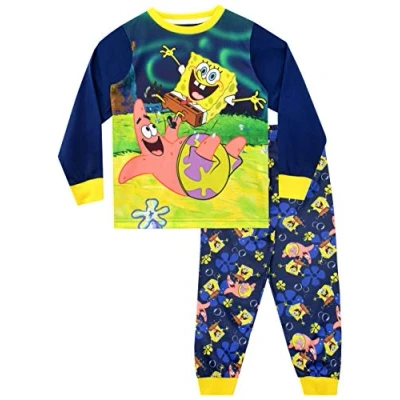 Bild av SPONGEBOB SQUAREPANTS Pojkar Pyjamas Blå 110