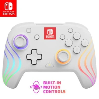 Bild av PDP Afterglow Wave White Wireless Controller Nintendo Switch