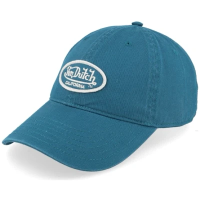 Bild av Von Dutch Keps för män och kvinnor 100 % bomull, Dad Cap LOG keps, justerbar, Blå/vit, One size