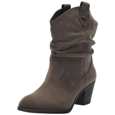 Bild av Rocket Dog Dam sheriff vintage worn Pu Westernstövlar, BRUN 39.5 EU
