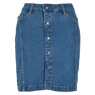 Bild av Urban Classics Stretch Button Minikjol, Storlek: 26, Clearblue washed