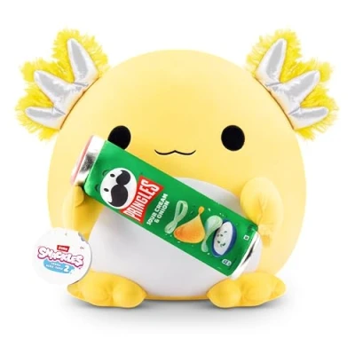 Bild av Snackles Series 2 Wave 2, Snackswapp, Axolotl, 35 cm, Snackle by ZURU Cuddly Squishy Comfort Plush with License Snack Brand Accessory (Axolotl, Pringles Sour Cream and Onion)