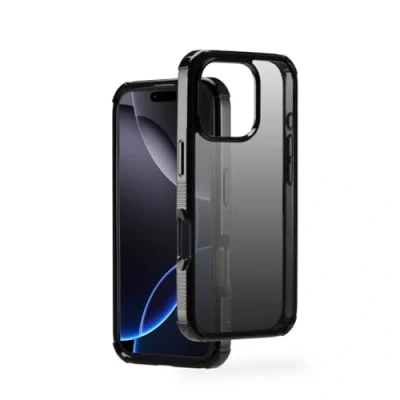 Bild av Mobiltelefonskal Extreme Protect för Apple iPhone 16 Pro (stötdämpare D3O licenserad, stötsäker, fallsäker och okrossbar, fodral induktiv laddning, färggradient) svart
