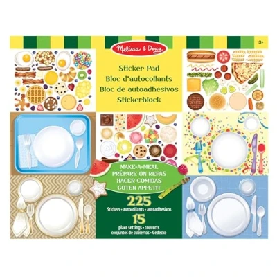 Bild av Melissa &amp; Doug klistermärke för tillagning av en måltid aktivitetsbräda 3+ present till pojkar eller flickor