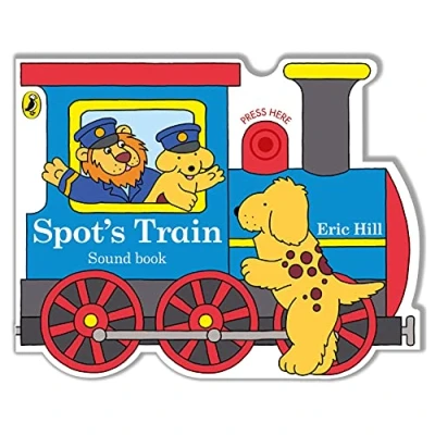 Bild av Spot&#039;s Train: A shaped board book with sound for babies and toddlers
