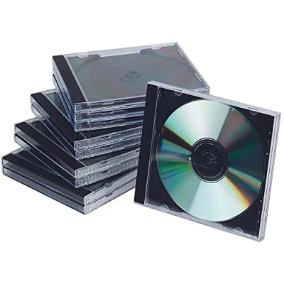 Bild av Pudelko na plyte CD/DVD Q CONNECT, standard przezroczyste 10 sztuk