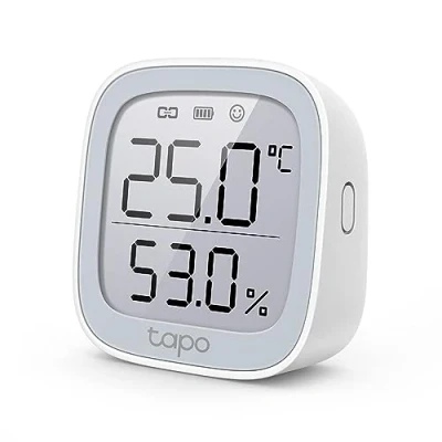 Bild av TP Link Tapo T315 Smart Home temperatur och luftfuktighetsmätare, digital termohygrometer inomhus, rumstermometer med 2,7 tums e bläckskärm, högprecisionssensor, hub krävs