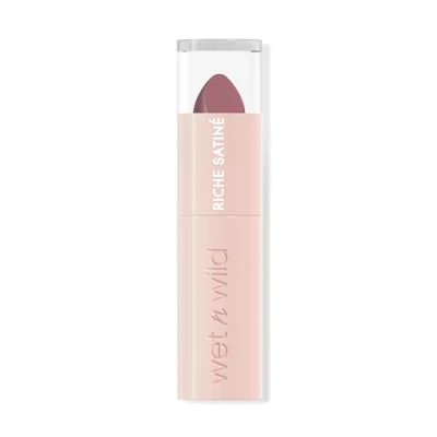 Bild av Wet n Wild Rich Satin Lip Color, Långvarigt Läppstift med en Finish, Återfuktande Formula som Inte Torkar ut, Rikligt Pigmenterad Sammetslen Textur, Hush Lil&#039; Beige