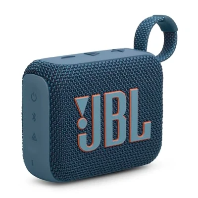 Bild av JBL Go 4 Ultrabärbar Bluetooth högtalare med stort Pro ljud, ett kraftfullt bas Playtime Boost funktion, vatten och dammtät design, blå
