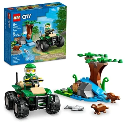 Bild av LEGO City ATV and Otter Habitat, 60394 Off Roader Quad Bike Toy Car för barn ålder 5 Plus, djurlekset med djurfigurer, lära sig att bygga naturset