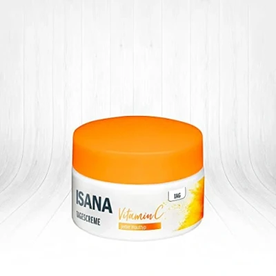 Bild av IISANA Vitamin C dagkräm 50 ml för varje hudtyp, med hyaluron och grapefrukt extrakt, SPF 15