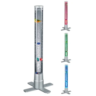 Bild av RL LIVE YOUR LIGHT Reality Leuchten Motion R50711187 vattenpelare i titanplast, inkl. 2,4 watt RGB LED med färgförändring, 3 dekorativa fiskar