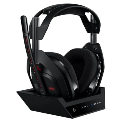 Bild av Logitech Astro A50 Lightspeed Trådlöst Gamingheadset (svart)