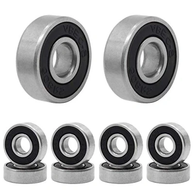 Bild av Lager skateboard, 608 RS longboard roller 10 pack dubbelskärmade metallskridskor för fidget spinner 3D utskrift projekt skateboards skotrar skridskor och ZZ ABEC 9 8 mm svart