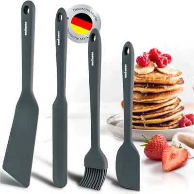 Bild av endusor silikonspatelset för pannkaka och stekpannor set om 4 inklusive pannkaksvändare perfekt pannkakor, stekta ägg, crêpepannkakor, omelett 320 C värmebeständig + diskmaskinsäker
