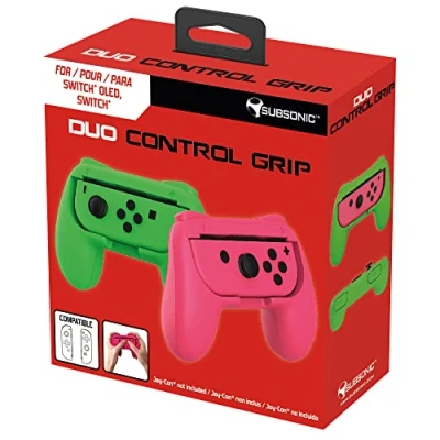 Bild av Subsonic Duo Control Grip Colorz rosa och grön (Switch/Switch Lite/Switch OLED)