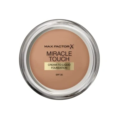 Bild av Max Factor Miracle Touch Foundation, ny och förbättrad formel, SPF 30 hyaluronsyra, 85 karamell