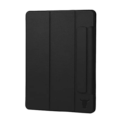 Bild av TORRO Magnetiskt Fodral till iPad Mini 7/6 i Äkta läder 7:e/6:e Generationens (2024/2021) med Stativfunktion och Vila/Väckningsfunktion (Svart)