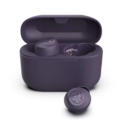 Bild av JLab Go Air Pop+ True Wireless Earbuds, In Ear Hörlurar, Bluetooth 35H Speltid, Hörlurar med Mikrofon, USB C Laddningsetui, Dual Connect, EQ3 Ljud, Violett