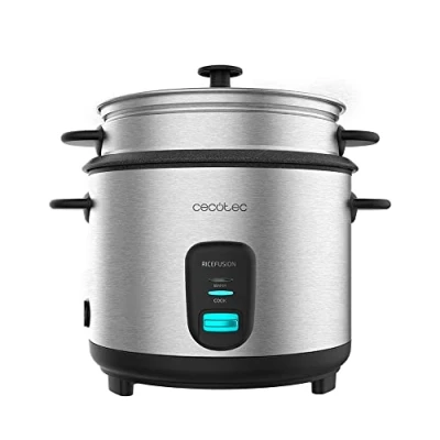 Bild av Cecotec RiceFusion 7000 riskokare av rostfritt stål. 700 W, hölje och glaslock stål, avtagbar hink med 1,8 l kapacitet