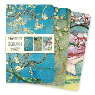 Bild av Vincent van Gogh: Blossom Set of 3 Mini Notebooks: Unser beliebten Notizbücher im 3er Pack mit flexiblen, künstlerisch gestalteten Einbänden jeweils unterschiedlichen Motiven des Künstlers