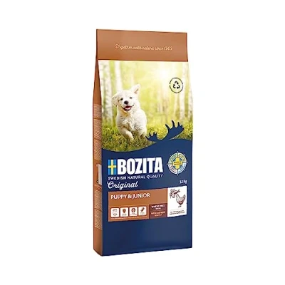 Bild av Bozita Original Puppy&amp;Junior 12 kg hundfoder torrfoder komplett foder för valpar och unga hundar tills byte av tänder mödrar