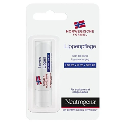 Bild av Neutrogena Norsk formel läppvård, klassisk, för torra läppar, med SPF 20, 4,8 g