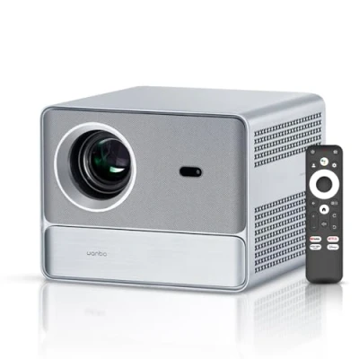Bild av WANBO Davinci 1 Pro Native 1080P, 4K stöd, 15 000 lumen Widevine L1 certifierad Google Assistant Android 11.0 Auto (Focus + Keystone OA) Dammsäker HDMI ARC 16 W högtalare Chromecast
