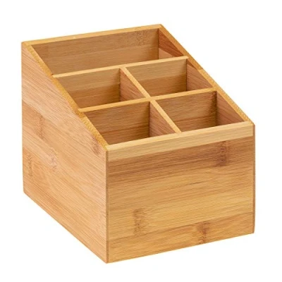 Bild av Westmark Bestickhållare/Bordslåda, 5 fack, mått: 13 x 13.5 16 cm, bambu Tapas + Friends, ljusbrun, 69842270